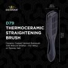 Denman D79 Ceramic Hair Straightening Brush with Ceramic Plates and Boar Bristles