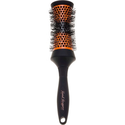 Denman Medium Thermo Ceramic Hourglass Hot Curl Brush DHH3H for Blow-Drying, Straightening, Defined Curls, Volume & Root-Lift - Orange