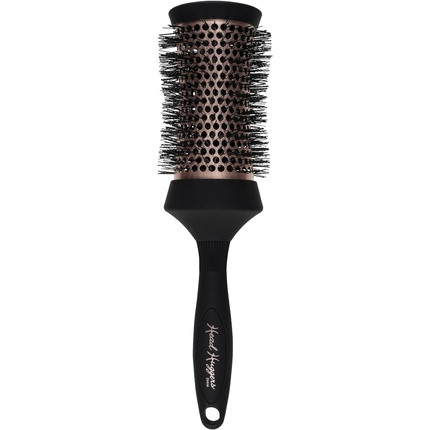 Denman Thermo Ceramic Hourglass Hot Curl Brush for Hair Styling - Rose Gold & Black - Large