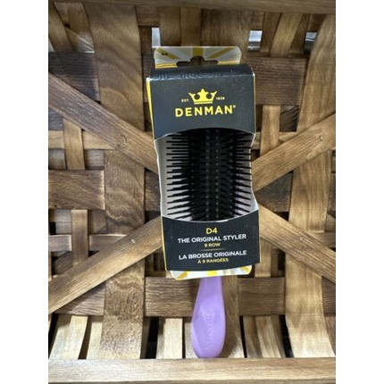 Denman D4 The Original Styler Brush 9 Rows Brand New Purple