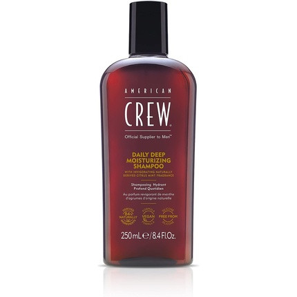 American Crew Daily Deep Moisture Shampoo 250ml for Men Citrus & Mint Scent