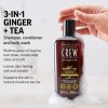 American Crew 3-IN-1 Ginger + Tea Shampoo, Conditioner and Body Wash 33.8 Fl Oz