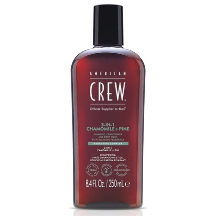 American Crew 3-IN-1 Chamomile Pine Shampoo Conditioner and Body Wash 8.4 Fl Oz