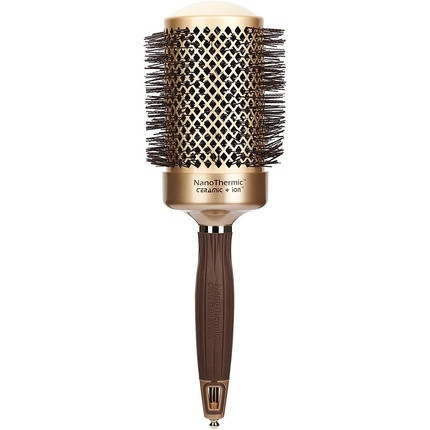 COIPRO Garden Hair Round Brush NanoThermic 64/90mm with Ceramic Body and Nylon Bristles