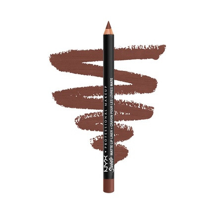 NYX Professional Makeup Suede Matte Lip Liner Vegan Formula Leon Honey Brown