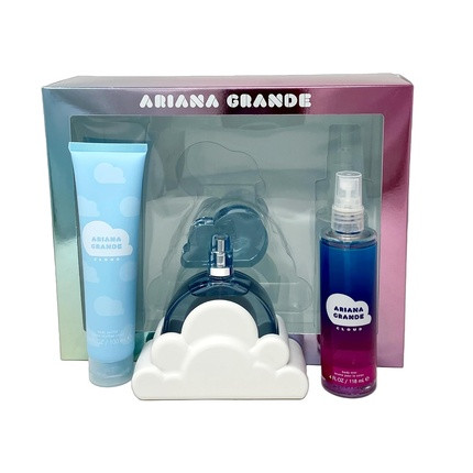 Cloud by Ariana Grande for Women Gift Set 3.4oz EDP Spray 3.4oz Body Souffle 4oz Body Mist - Pack of 3