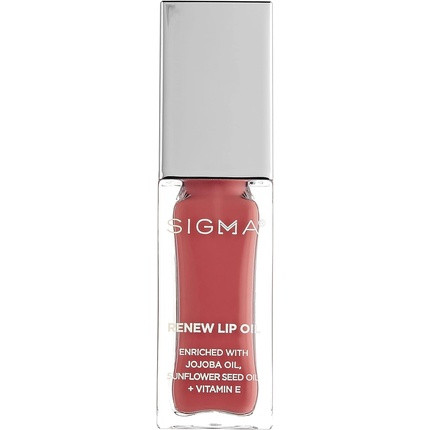 Sigma Beauty Renew Lip Oil Fresh Pink Sheen Nourishing Non Sticky Lip Oil with Subtle Sheen Paraben Free Lip Gloss Tranquil