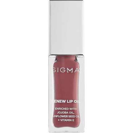 Sigma Beauty Renew Lip Oil Berry Muave Sheen Nourishing Non Sticky Lip Oil with Subtle Sheen Paraben Free Lip Gloss All Heart