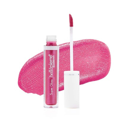 Bellapierre New Super Gloss Richly Pigmented Mineral Lip Gloss 100% Natural Formulation Non-Toxic and Paraben Free Long Lasting Nourishing Color Bubble Gum