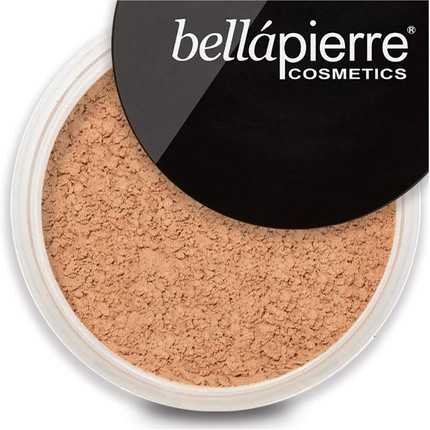 Bellapierre Mineral Foundation Powder Full Coverage SPF 15 Vegan Cruelty-Free Oil Talc Free Hypoallergenic 9 Grams Honey MF05.5