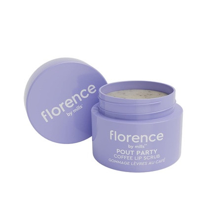 Florence by Mills Pout Party Coffee Lip Scrub Exfoliating Sugar and Coffee Soft Smooth Lips Vegan Cruelty-Free