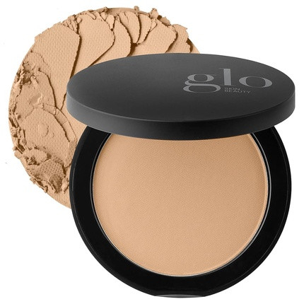 Glo Skin Beauty Pressed Base Powder Foundation Makeup Honey Medium - Flawless Coverage for a Radiant Natural Second-Skin Finish