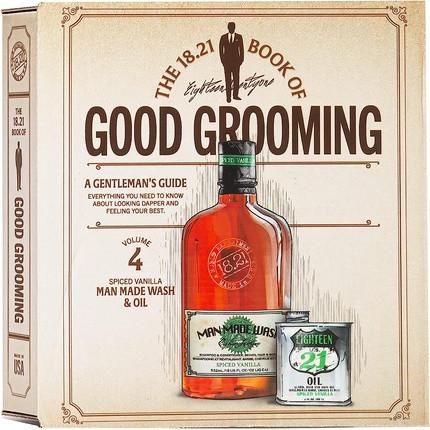 18.21 Man Made Book of Good Grooming Volume 4 Set Spiced Vanilla for Men