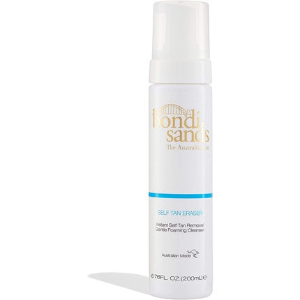 Bondi Sands Self Tan Eraser Lightweight Gentle Cleansing Foam Moisturizes Skin and Quickly Removes Self Tan 200mL 7.04 Oz