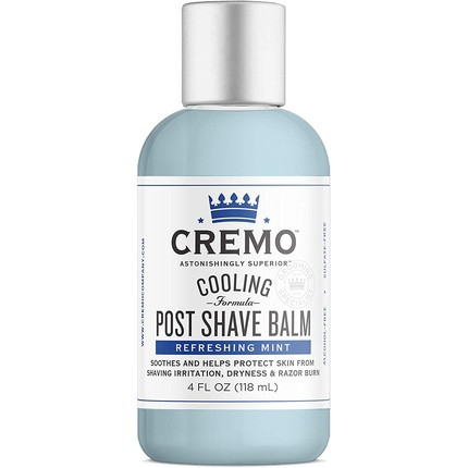 Cremo Cooling Post Shave Balm for Men with Refreshing Mint Formula 118ml