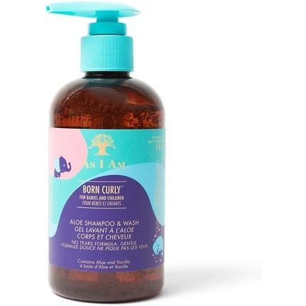 As I Am Born Curly Aloe Shampoo & Wash 240ml/8oz