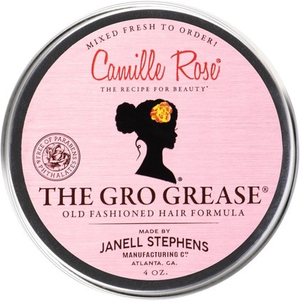 Camille Rose The Gro Grease for Hair Growth Stimulation Length Retention and Relief from Dry Itchy Flaky Scalp