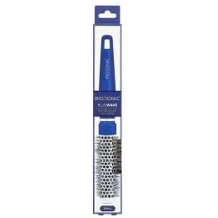 Bio Ionic BlueWave Round Brush Small NanoIonic Conditioning Brush with Crimped Bristles and Easy Grip Handle 1 Inch