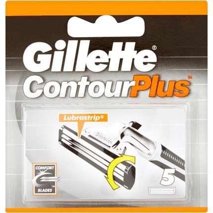 Gillette Contour Plus Razor Replacement Blades 5 Count