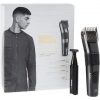 BaByliss Men Carbon Titanium Cordless Hair Clipper for Head and Beard Hair 26 Cutting Lengths 0.5mm-25mm Silver Black with Mini Trimmer E978E