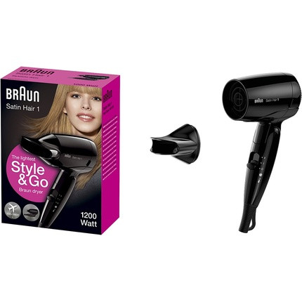 Braun Satin Hair 1 Style and Go 1200-Watt Dryer