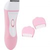 True Smooth by Babyliss 8772BU Bikini Trimmer with 2 Comb Guides Portable Wet/Dry Use Precision Trimming for Gentle Cutting Battery Operated Cordless Shaving Legs Underarms Bikini Line Pink/White