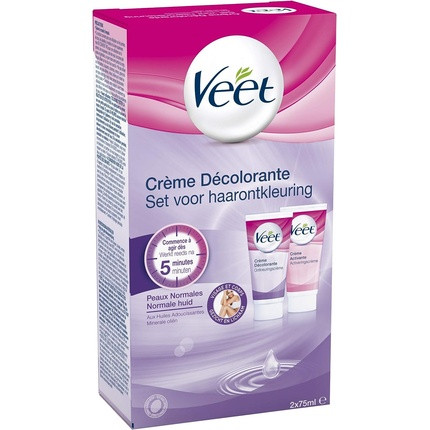 Veet Hair Lightening Cream for Face and Body 75ml - Pack of 2