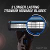 BIC Hybrid 3 Flex Men's Razor Refills with 3 Nano-Tech Titanium Moveable Blades