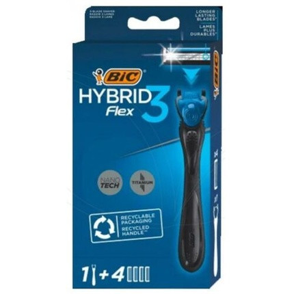 Bic Razor Blades Hybrid 3 Flex Shaving System For Men