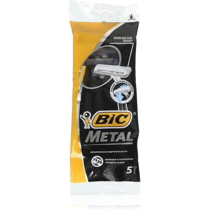 Bic Metal Men's Disposable Shaving Razors 5 Count