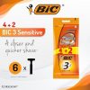 Bic Maq Af Sensitive 3H 100g - Pack of 4+2