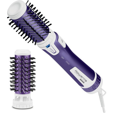 Rowenta CF9530 Brush Activ Volume & Shine Rotating Hot Air Brush with Ceramic Coating 3 Speeds and Cold Setting Violet 1000W Ion