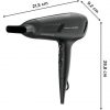 Rowenta x Karl Lagerfeld CV581L Studio Dry Hair Dryer with Effiwatt Technology and Thermo Control - Black/Red