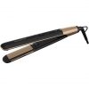 Rowenta SF4630 Express Shine Hair Straightener with Argan Oil Infuser Ceramic Plates Ion Effect 8 Temperature Settings 2-in-1 Wrapping and Straightening Healthy Hair Black/Gold New Design Straightener