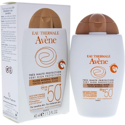 Avène Tinted Mineral Fluid SPF50+ Sun Cream for Intolerant Skin 40ml