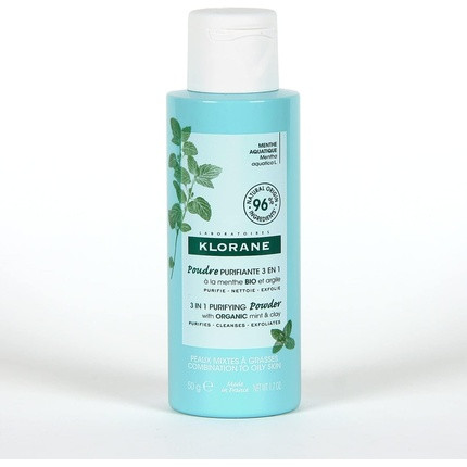 Klorane 3 in 1 Purifying Powder With Organic Mint And Clay 50g