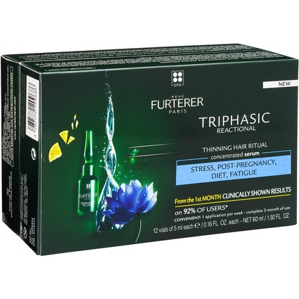 René Furterer Triphasic Reactional Ritual Anti-Hair Loss Treatment 12 Phials