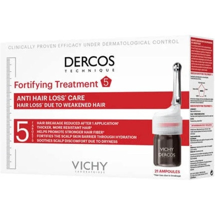 VICHY Dercos Technique Anti Hair Loss Care for Women 21 Ampoules 0.3ml