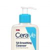 CeraVe SA Smoothing Cleanser 473ml Skincare with Salicylic Acid and Hyaluronic Acid for Dry and Blemish-Prone Skin