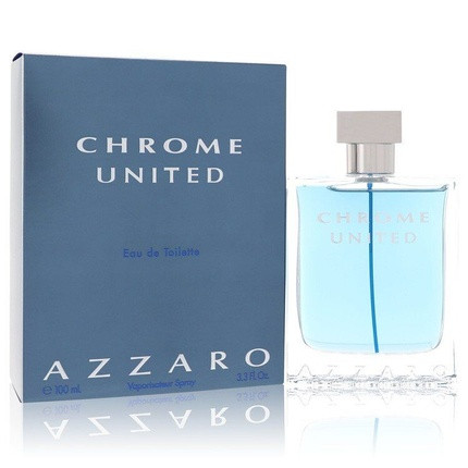 Chrome United by Azzaro Eau De Toilette Spray 3.4 oz 100 ml for Men