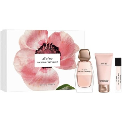 All Of Me by Narciso Rodriguez for Women 3 Pc Gift Set 3.3oz EDP Spray 1.6oz Body Lotion 0.33oz EDP Spray