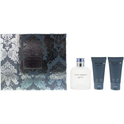 Dolce & Gabbana Light Blue Pour Homme Gift Set 125ml Eau De Toilette + 50ml Aftershave Balm + 50ml Shower Gel