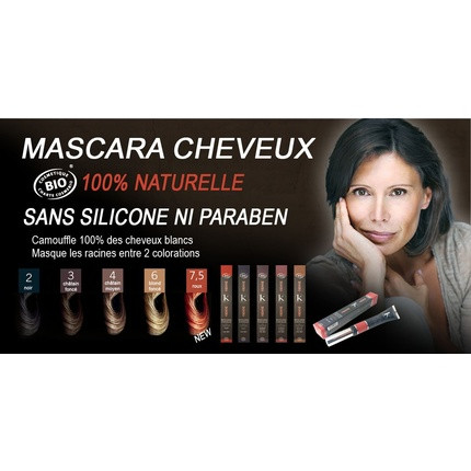 Mascara for Hair Dark Brown N 3 Cover of White Hair