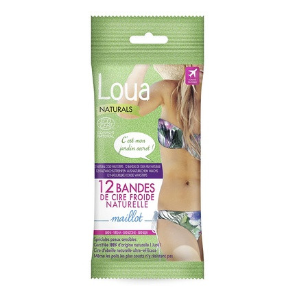 LOUA BIO Bikini Hair Removal Strips 12 Units