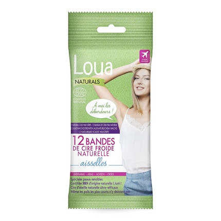 LOUA BIO Depilatory Armpit Strips 12 Units