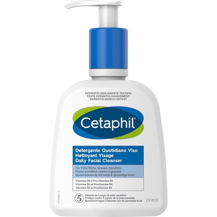 Cetaphil Daily Face Cleanser with Glycerin, Panthenol, and Niacinamide 237ml