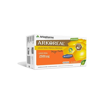 Arkopharma Arkoreal Royal Jelly 2500mg Organic 20 Ampoules