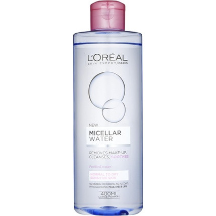 L'Oreal Paris Micellar Water Makeup Remover for Normal to Dry Skin 400ml