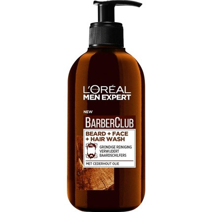 L'Oreal Paris Men Expert Barberclub Beard + Face + Hair Cleansing Gel 200ml