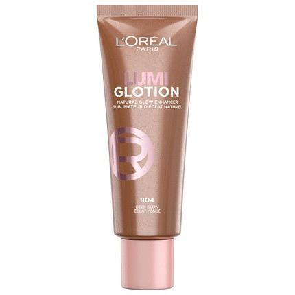 L'Oréal Paris Liquid Highlighter for Face and Body with Glycerin and Shea Butter Perfect Match Lumi Glotion Natural Glow Enhancer 40ml 904 Deep Glow